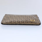 FENDI Zucchino Canvas Pouch Brownbs10758