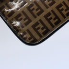 FENDI Zucchino Canvas Pouch Brownbs10758