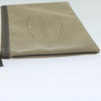 PRADA Clutch Bag Canvas Beige  bs10802
