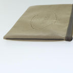 PRADA Clutch Bag Canvas Beige  bs10802