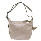Chloe Shoulder Bag Leather Silver 02-09-51-5859 bs10804