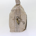 Chloe Shoulder Bag Leather Silver 02-09-51-5859 bs10804