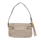 Chloe Shoulder Bag Leather Silver 02-09-51-595 bs10805