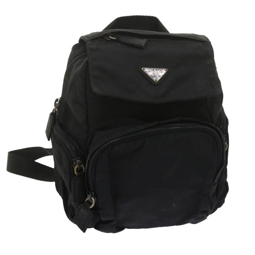 PRADA Backpack Nylon Black  bs10811