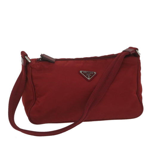 PRADA Shoulder Bag Nylon Red  bs10816