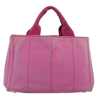 PRADA Canapa PM Hand Bag Canvas Pink  bs10834