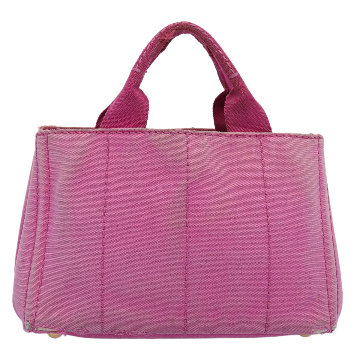 PRADA Canapa PM Hand Bag Canvas Pink  bs10834