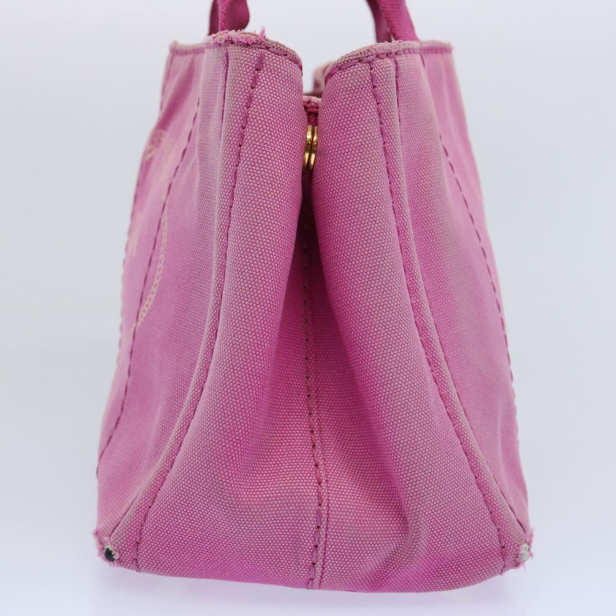 PRADA Canapa PM Hand Bag Canvas Pink  bs10834