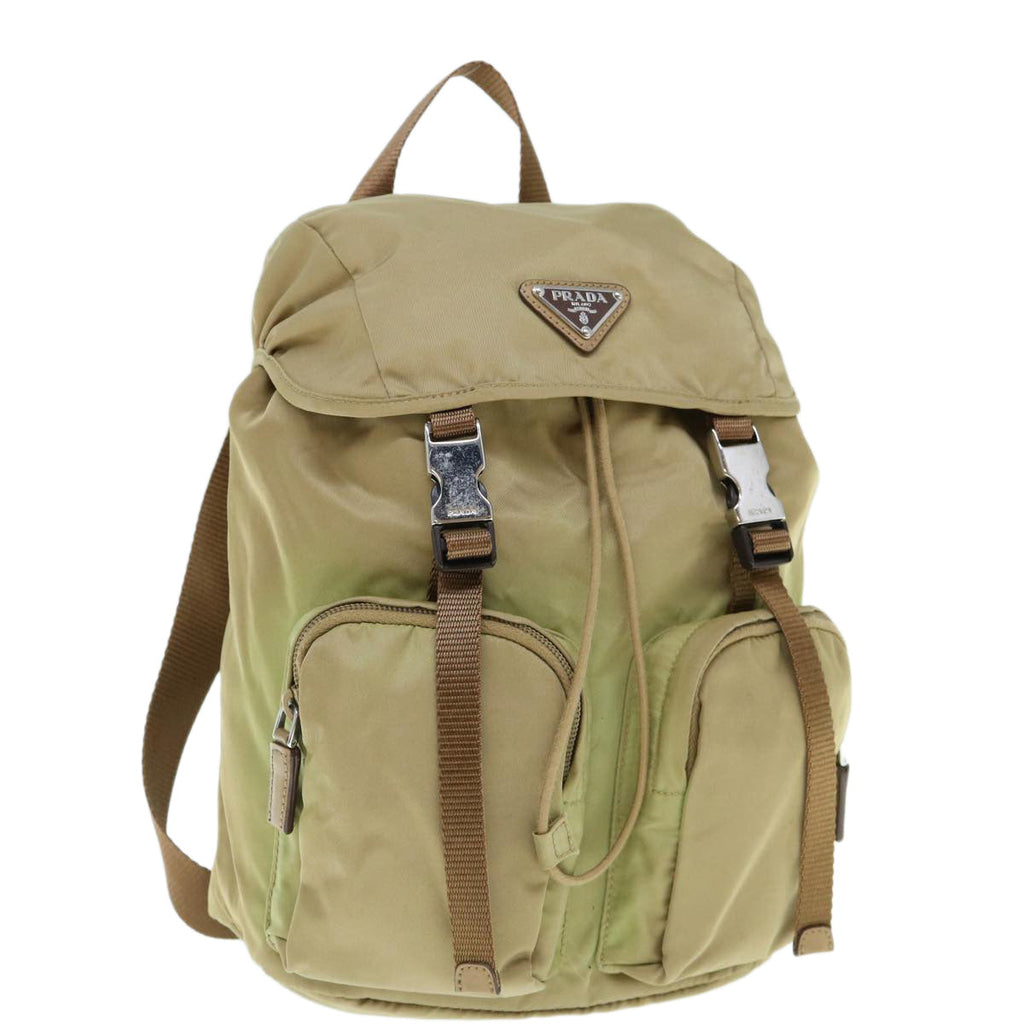PRADA Backpack Nylon Khaki  bs10844
