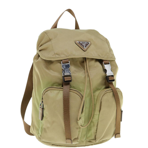 PRADA Backpack Nylon Khaki  bs10844