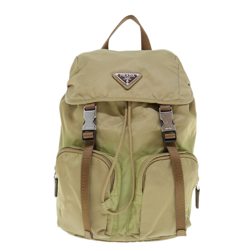 PRADA Backpack Nylon Khaki  bs10844