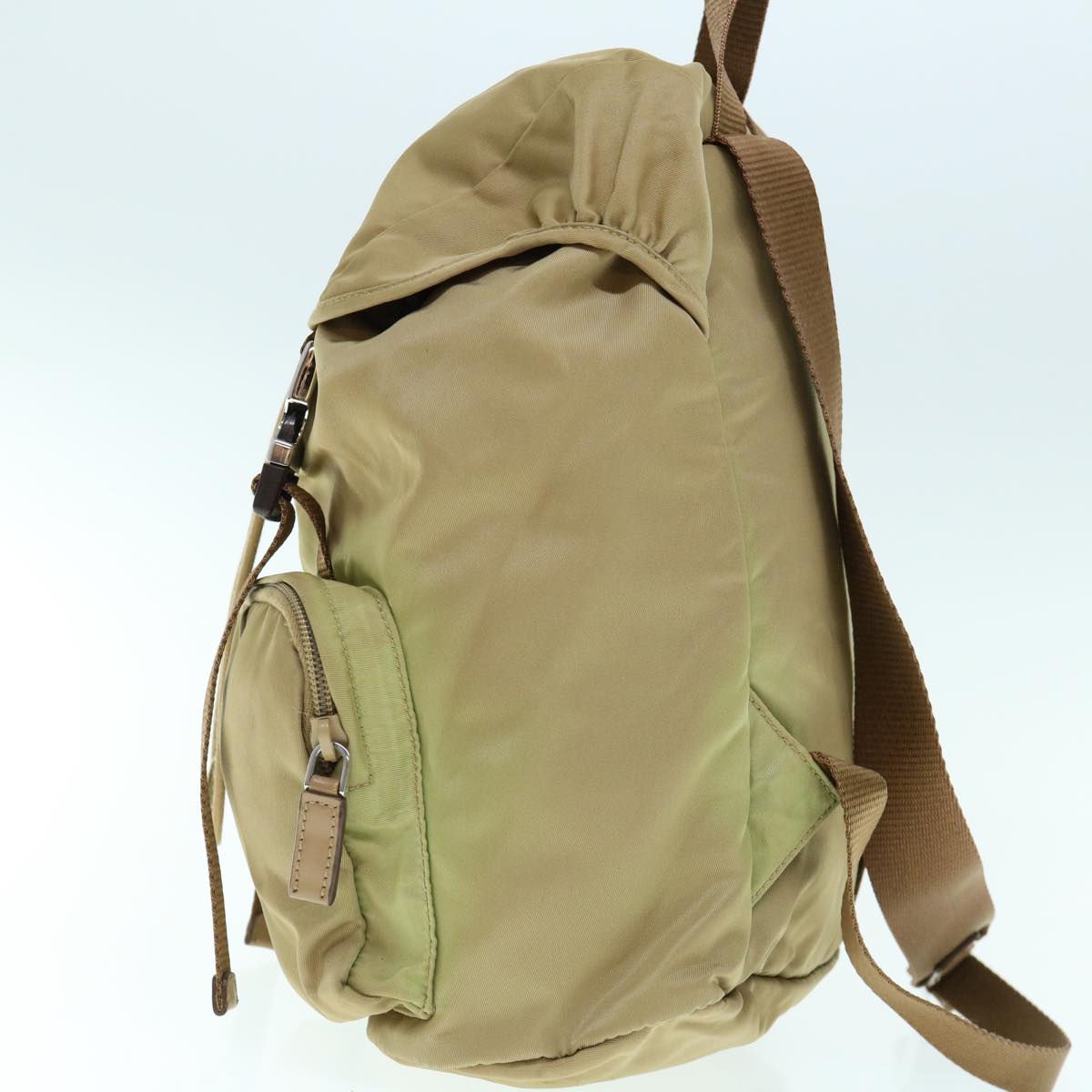 PRADA Backpack Nylon Khaki  bs10844
