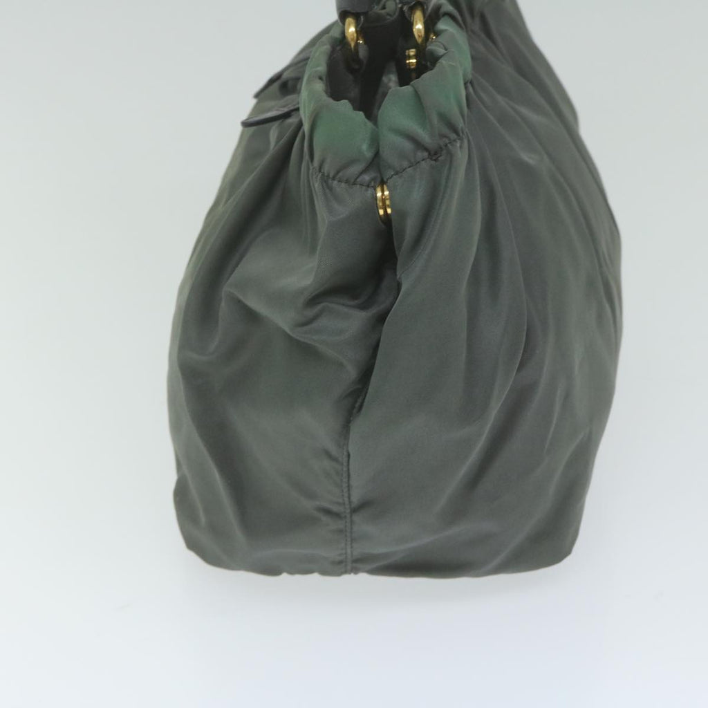 PRADA Hand Bag Nylon Gray  bs10846