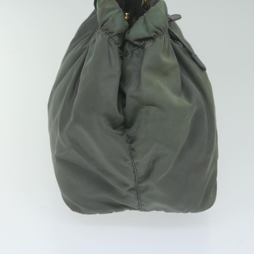PRADA Hand Bag Nylon Gray  bs10846