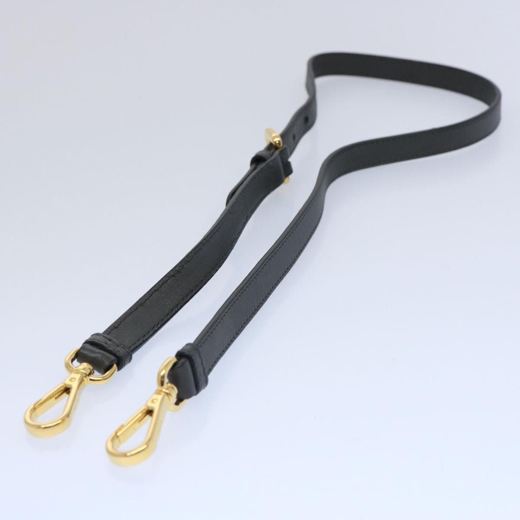 PRADA Adjustable Shoulder Strap Leather 29.1""-33.1"" Gray  bs10847