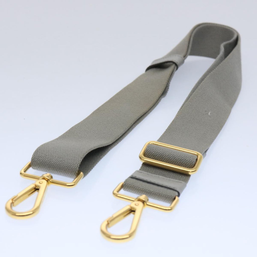PRADA Adjustable Shoulder Strap Canvas 24""-42.5"" Gray  bs10880
