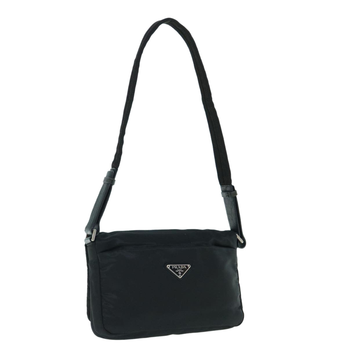 PRADA Shoulder Bag Nylon Black  bs10884