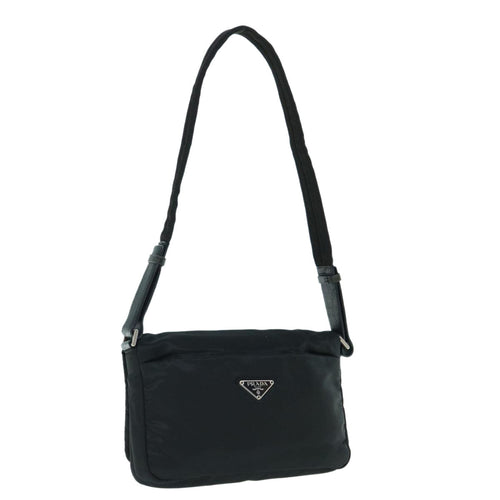 PRADA Shoulder Bag Nylon Black  bs10884