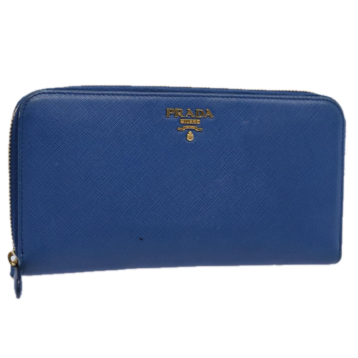 PRADA Long Wallet Safiano leather Blue  bs10894