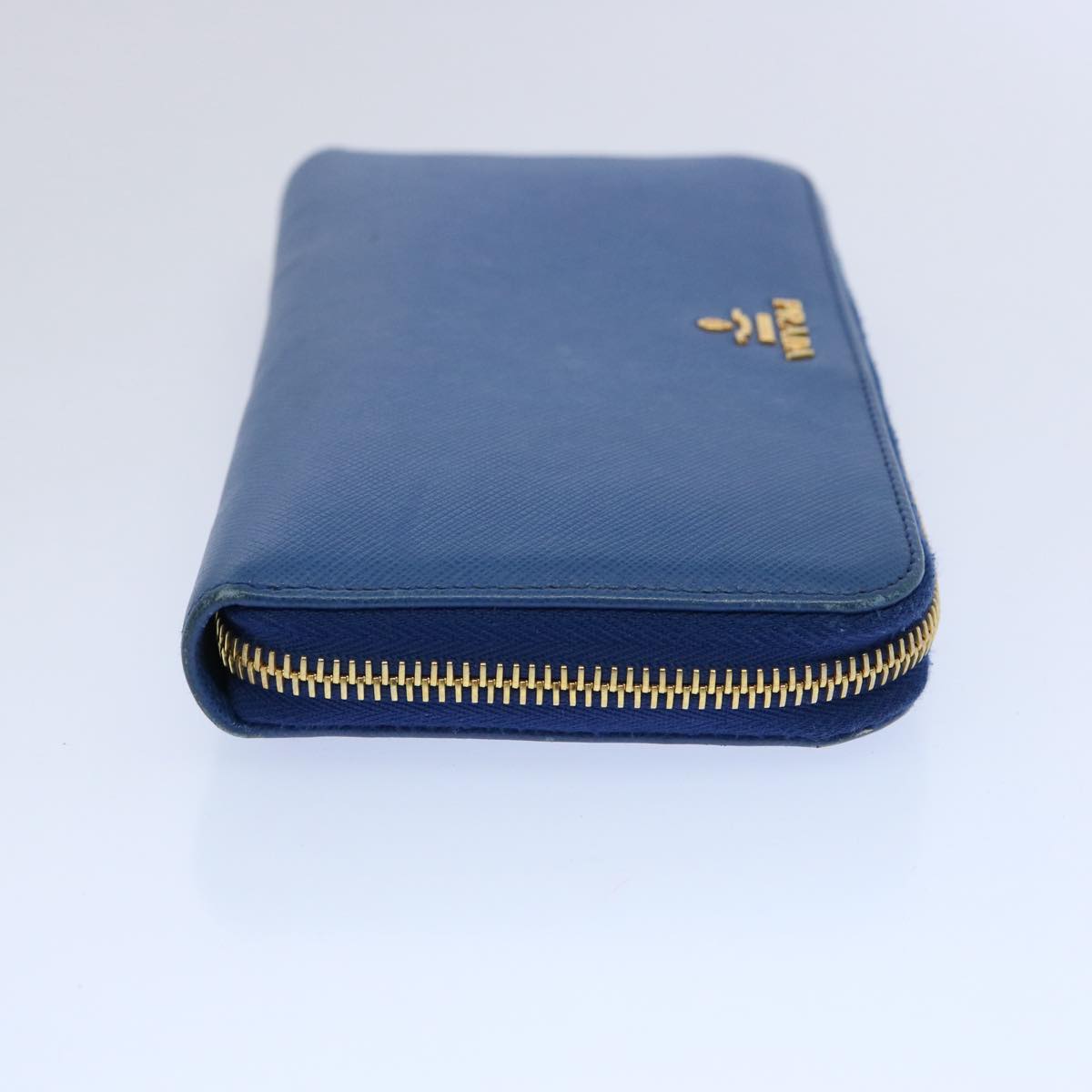 PRADA Long Wallet Safiano leather Blue  bs10894