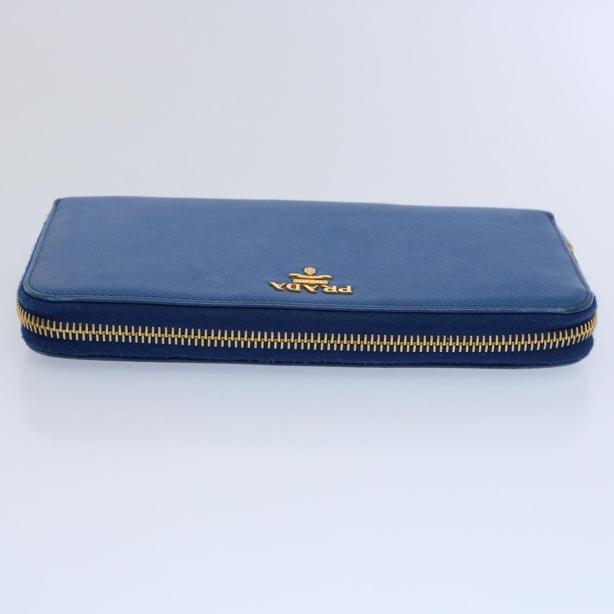 PRADA Long Wallet Safiano leather Blue  bs10894