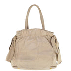 PRADA Hand Bag Leather 2way Beige  bs10932