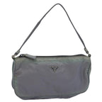 PRADA Accessory Pouch Nylon Gray  bs10940