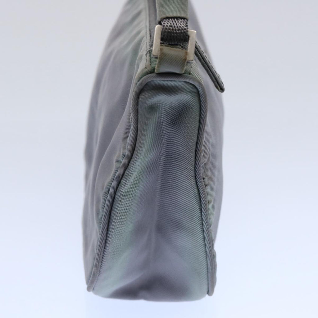 PRADA Accessory Pouch Nylon Gray  bs10940