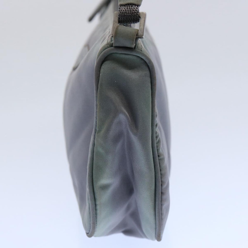 PRADA Accessory Pouch Nylon Gray  bs10940