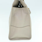 PRADA Hand Bag Safiano leather Beige  bs10954