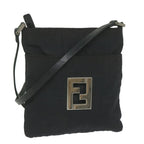 FENDI Zucca Canvas Shoulder Bag Blackbs10962