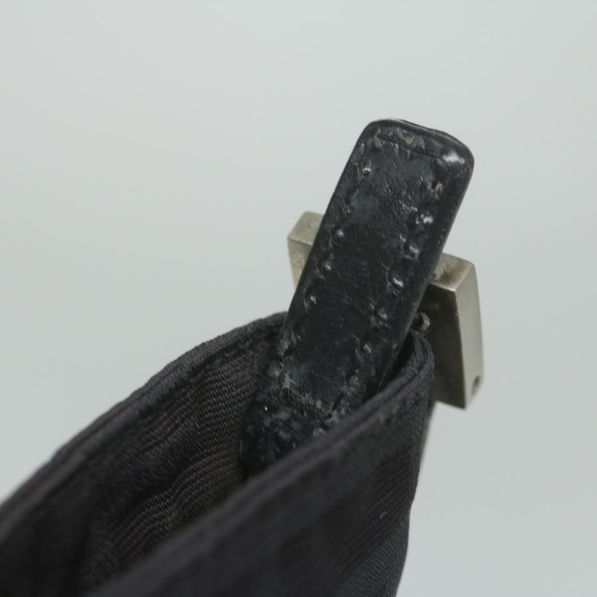 FENDI Zucca Canvas Shoulder Bag Blackbs10962