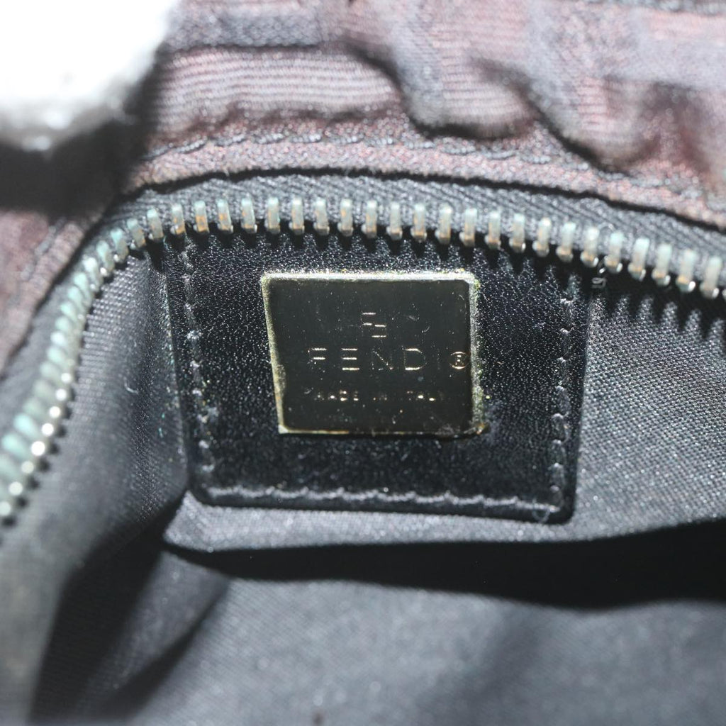 FENDI Zucca Canvas Shoulder Bag Blackbs10962