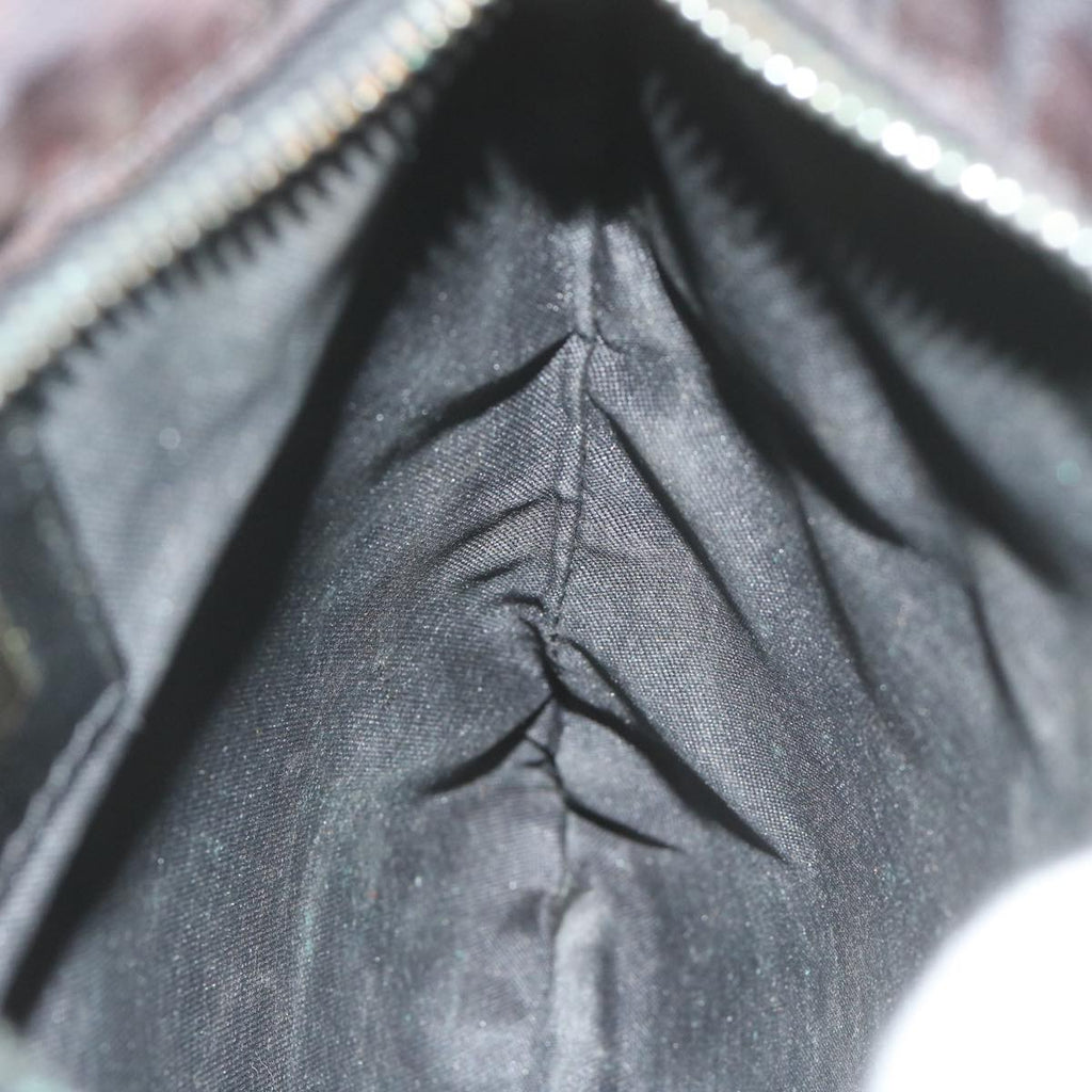 FENDI Zucca Canvas Shoulder Bag Blackbs10962