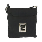 FENDI Zucca Canvas Shoulder Bag Blackbs10962