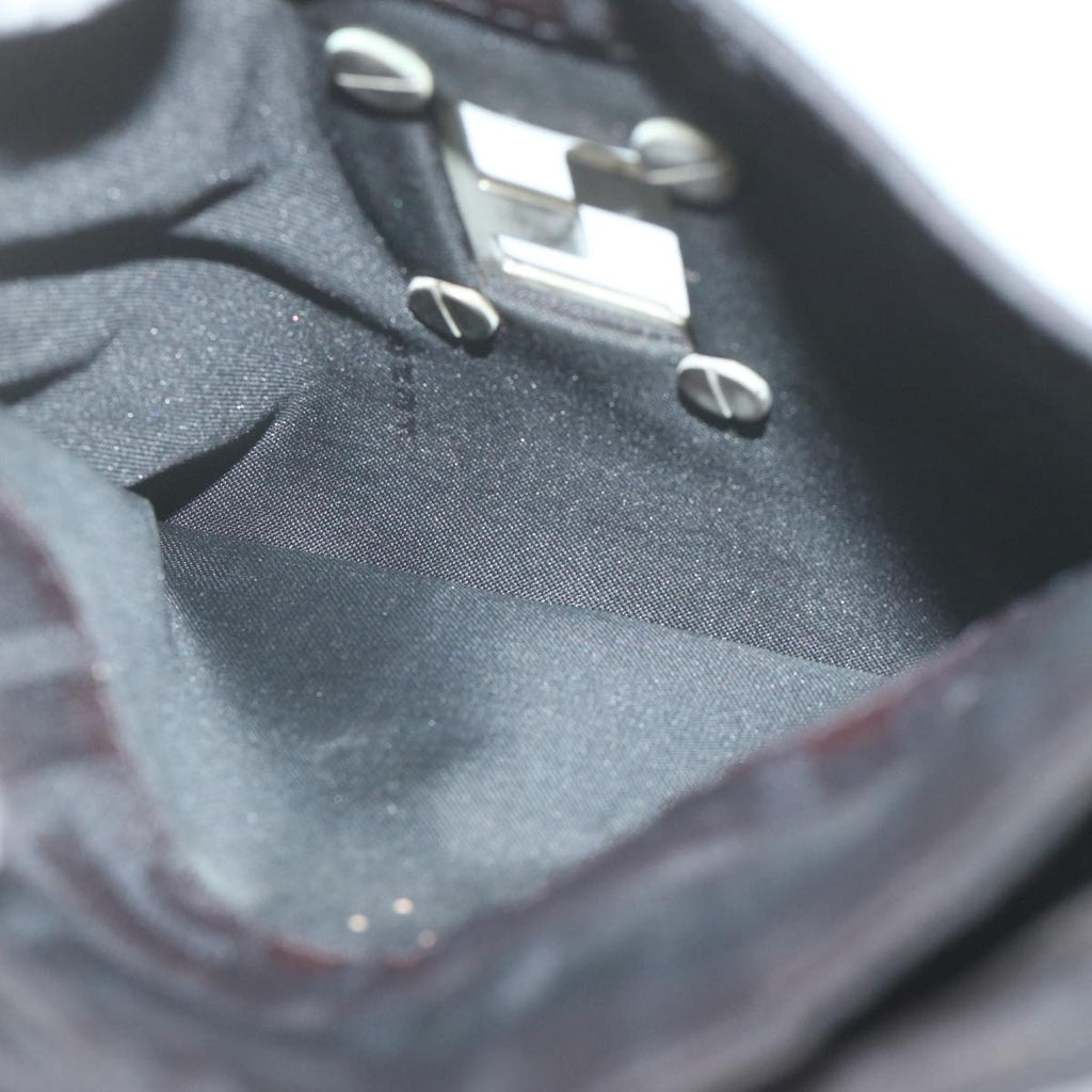 FENDI Zucca Canvas Shoulder Bag Blackbs10962