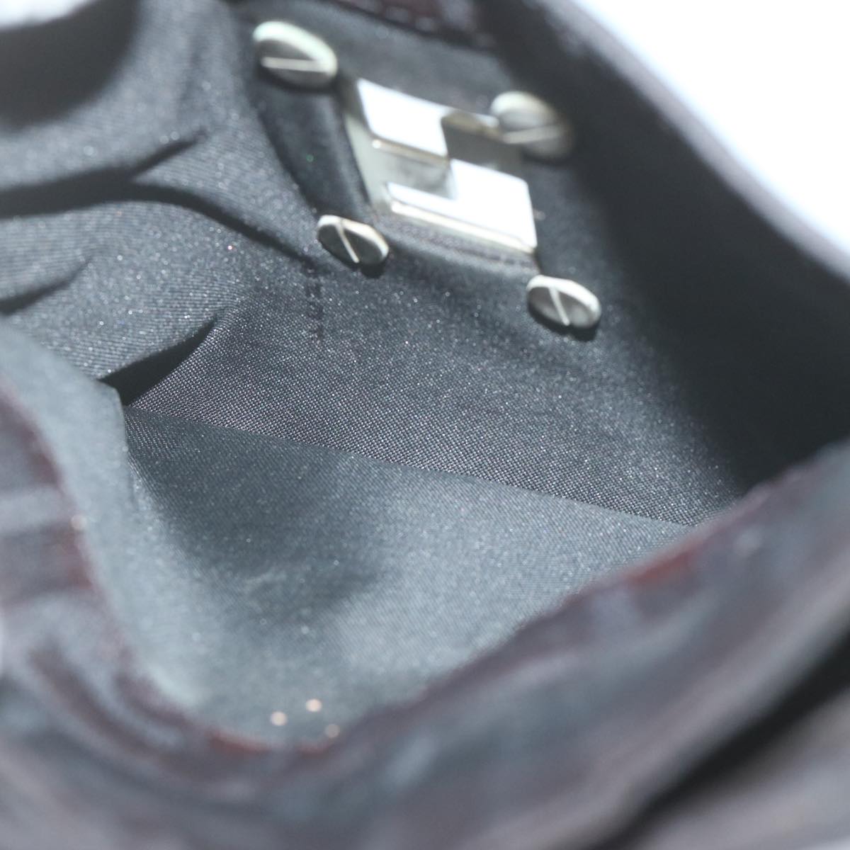 FENDI Zucca Canvas Shoulder Bag Blackbs10962