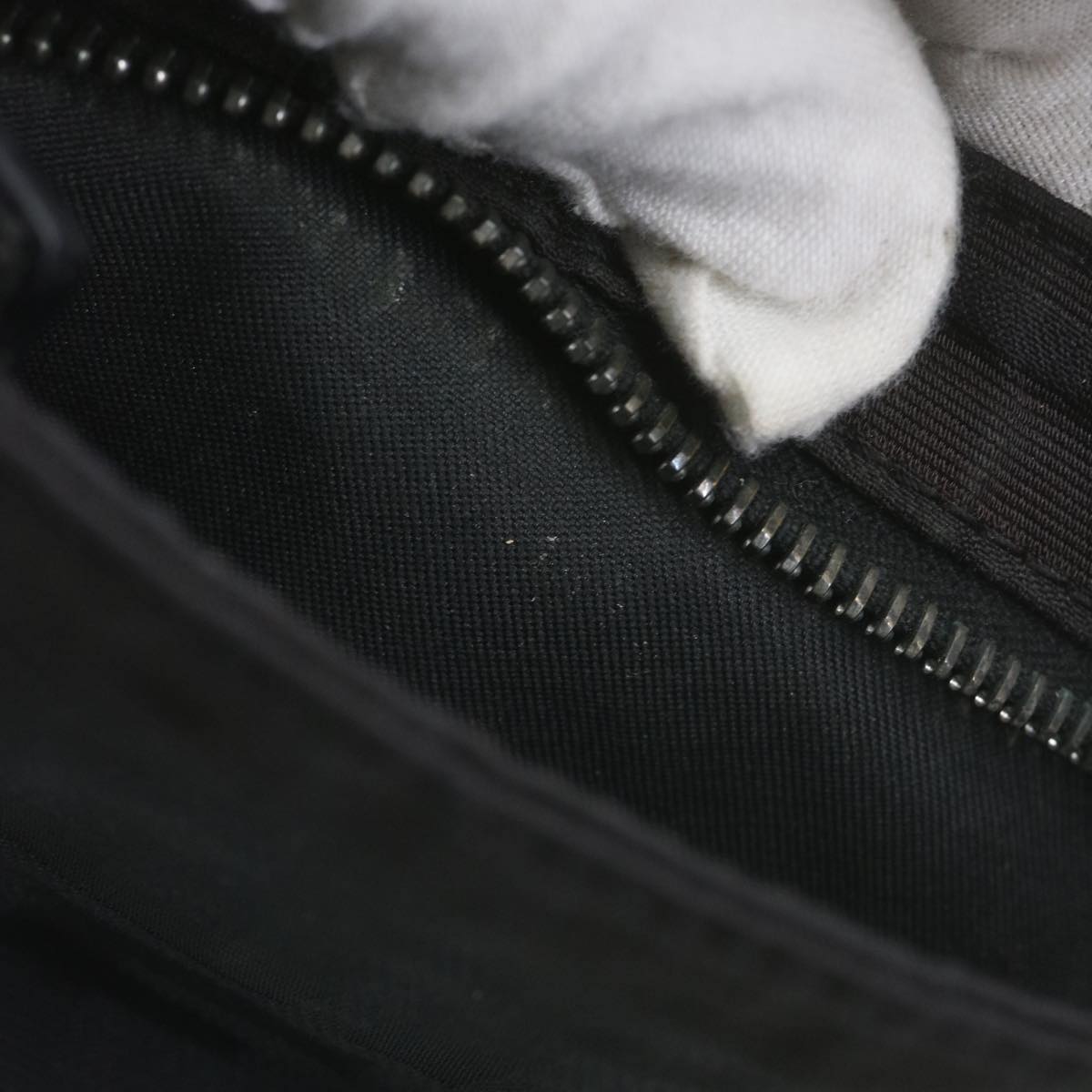 FENDI Zucca Canvas Shoulder Bag Blackbs10962