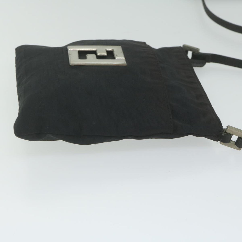 FENDI Zucca Canvas Shoulder Bag Blackbs10962