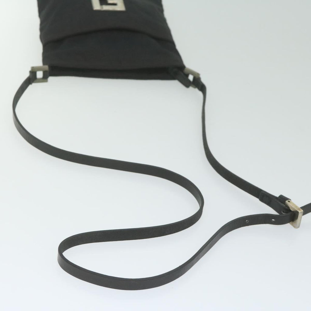 FENDI Zucca Canvas Shoulder Bag Blackbs10962