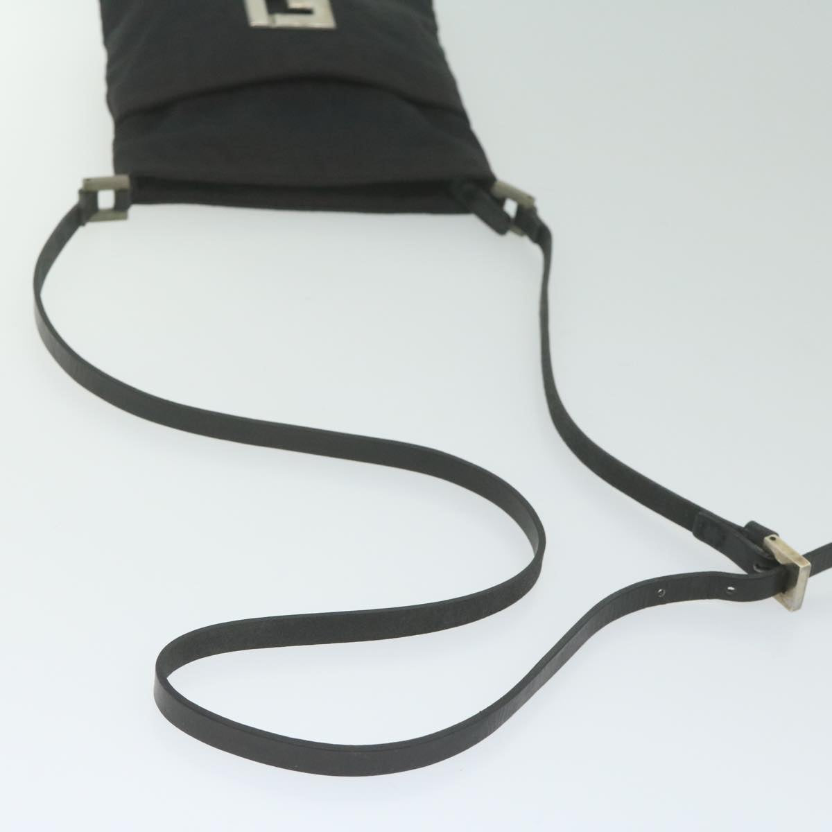 FENDI Zucca Canvas Shoulder Bag Blackbs10962