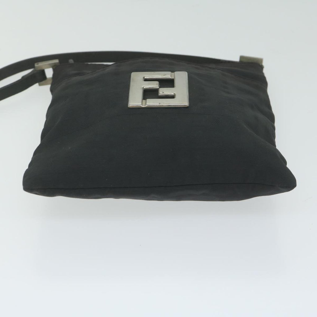 FENDI Zucca Canvas Shoulder Bag Blackbs10962