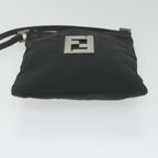 FENDI Zucca Canvas Shoulder Bag Blackbs10962
