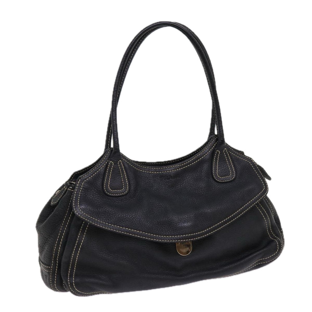 PRADA Shoulder Bag Leather Black  bs10964