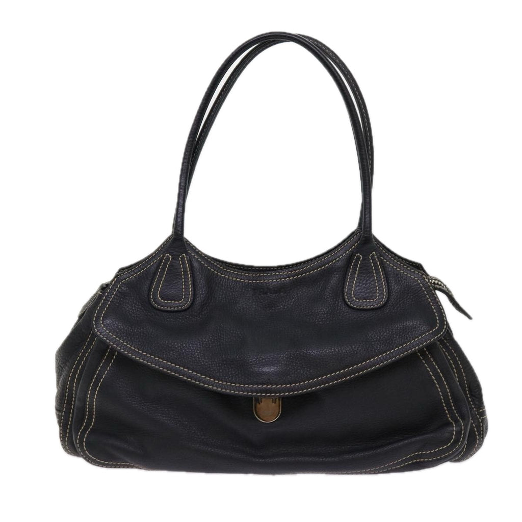 PRADA Shoulder Bag Leather Black  bs10964