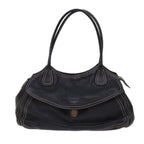 PRADA Shoulder Bag Leather Black  bs10964