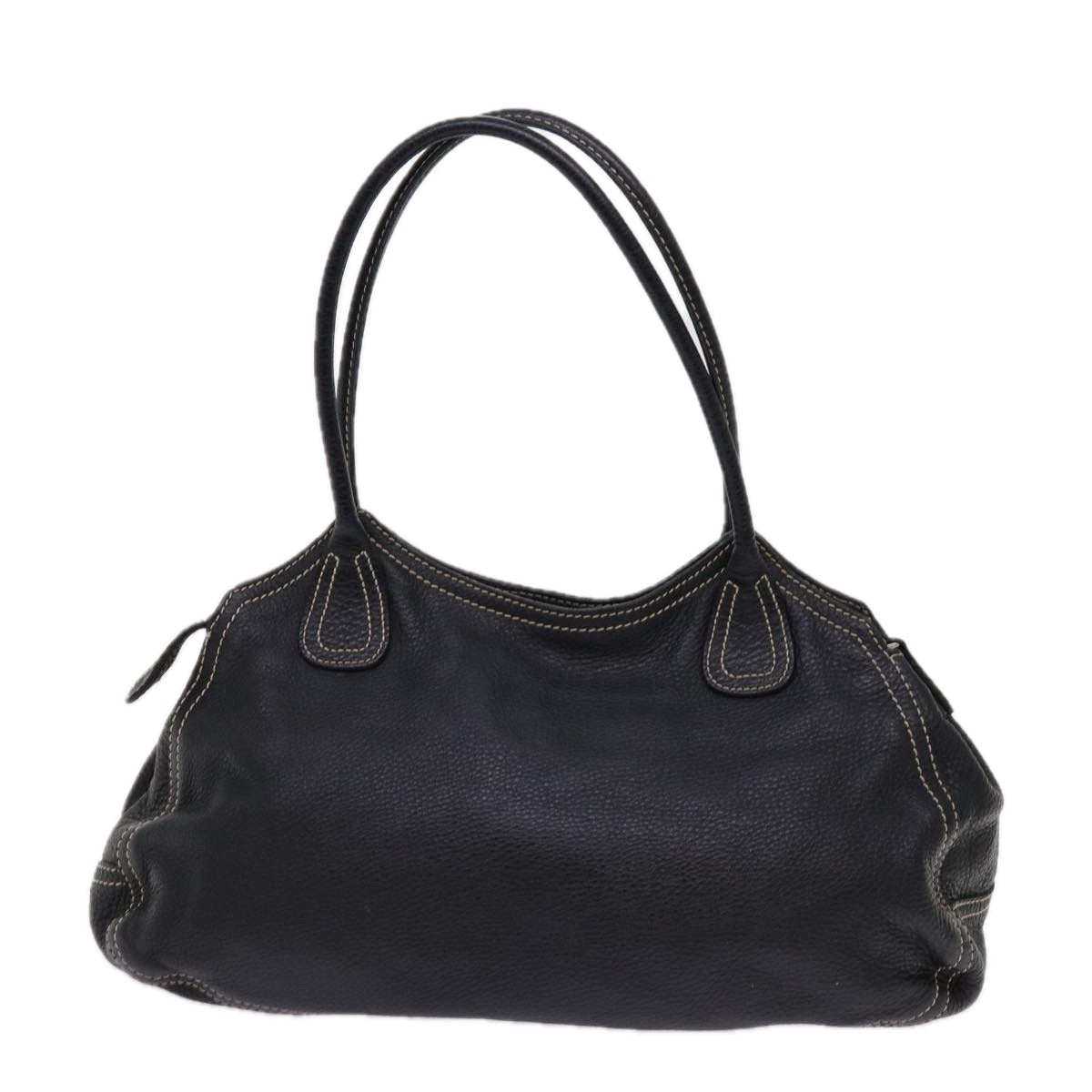 PRADA Shoulder Bag Leather Black  bs10964