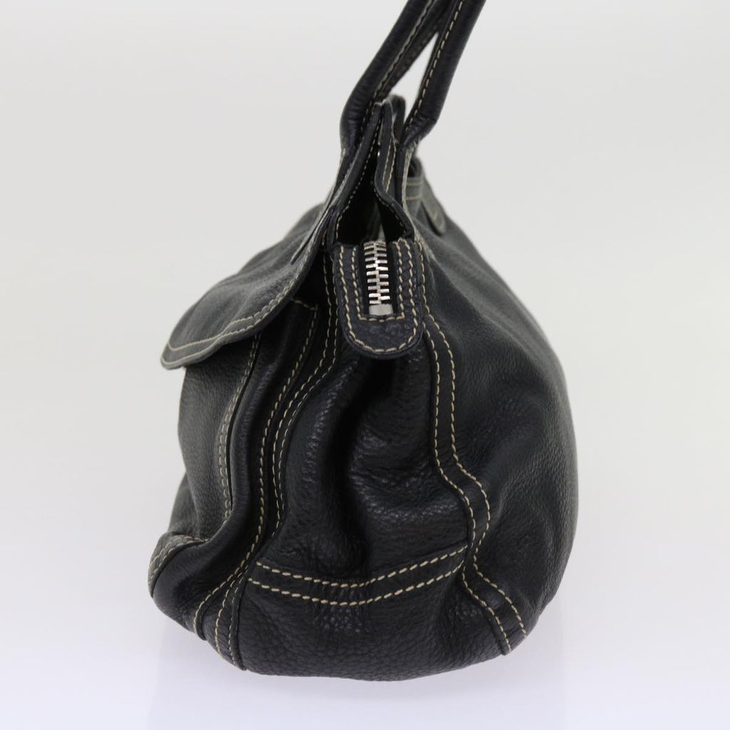 PRADA Shoulder Bag Leather Black  bs10964