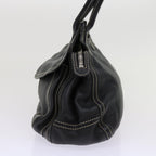 PRADA Shoulder Bag Leather Black  bs10964
