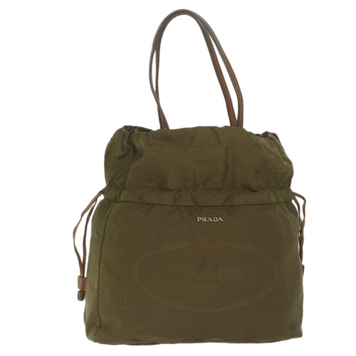 PRADA Shoulder Bag Nylon Khaki  bs10966